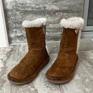 Micheal Kors - Girls Fur Boots - Size 12